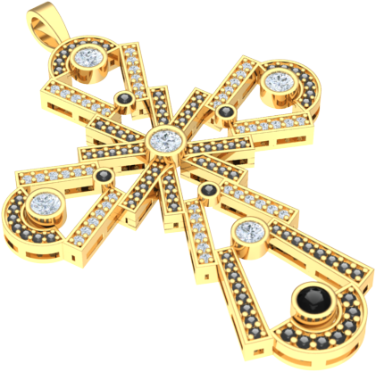 Yellow Gold Cross Pendant