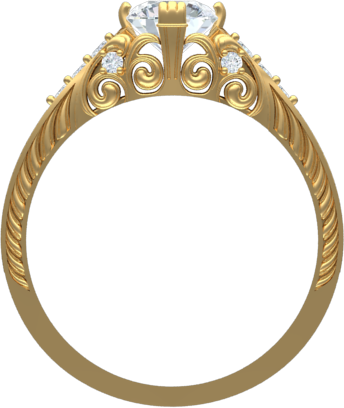 scroll engagement ring