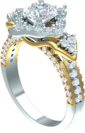 modern engagement ring