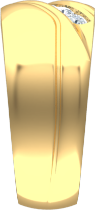gents diamond ring side view