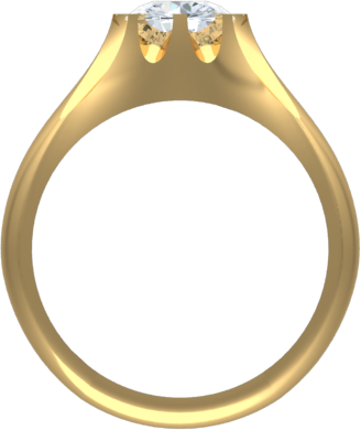 gents yellow gold diamond ring