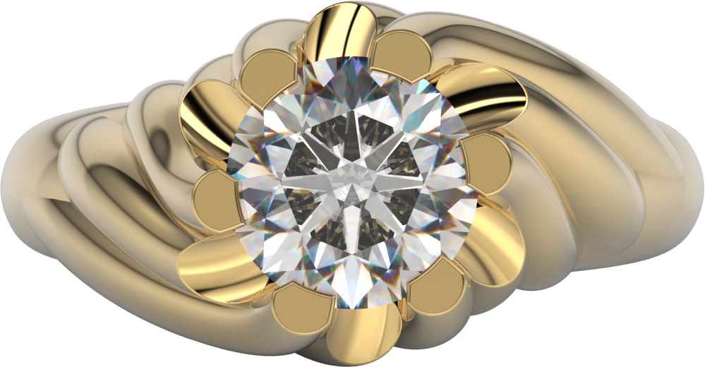 gents solitaire stone ring