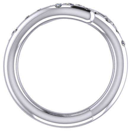 ladies tubular diamond ring