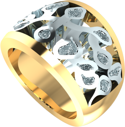 ladies leaf ring