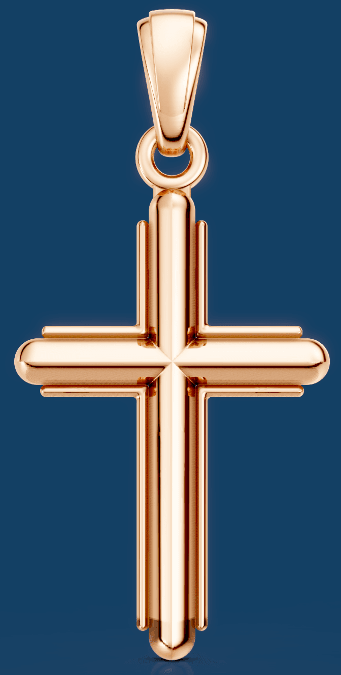 Rounded Cross Pendant